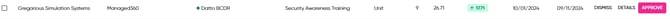 A_list_view_line_item_with_dismiss_approve_Details_options_visible