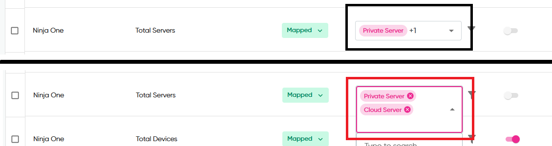 Advanced Configurations Menu