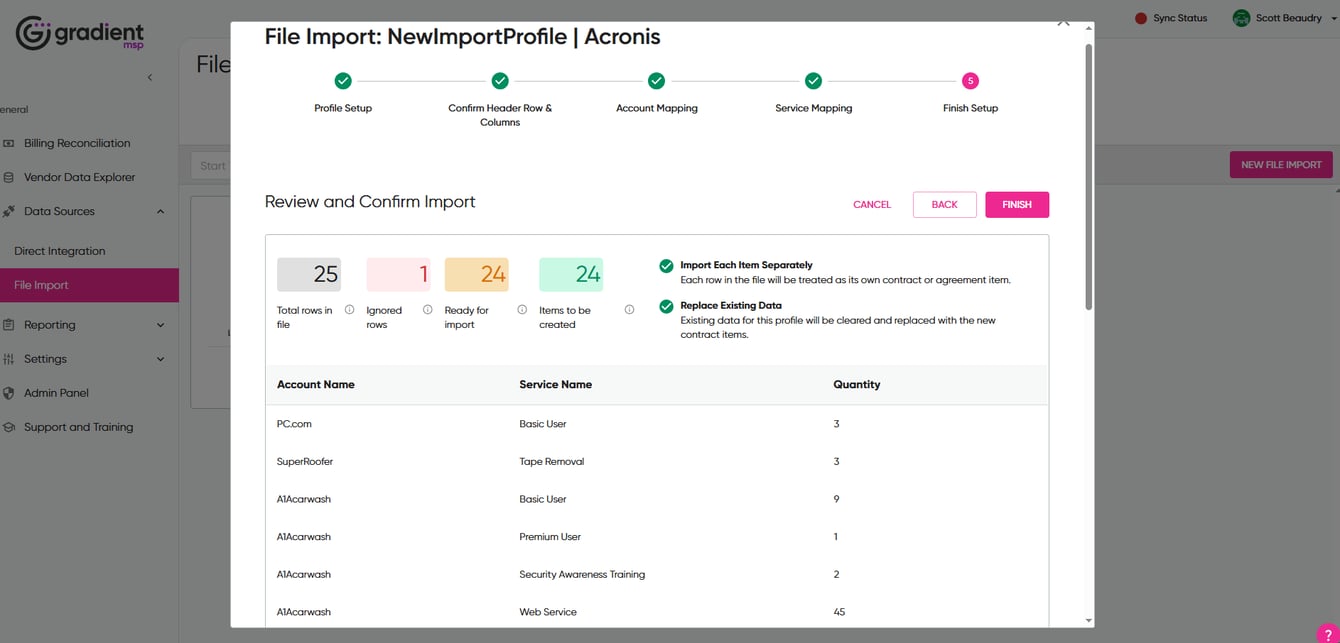 Creating and Managing File Import Profiles