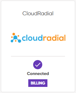 showing a connected cloudradial intergration