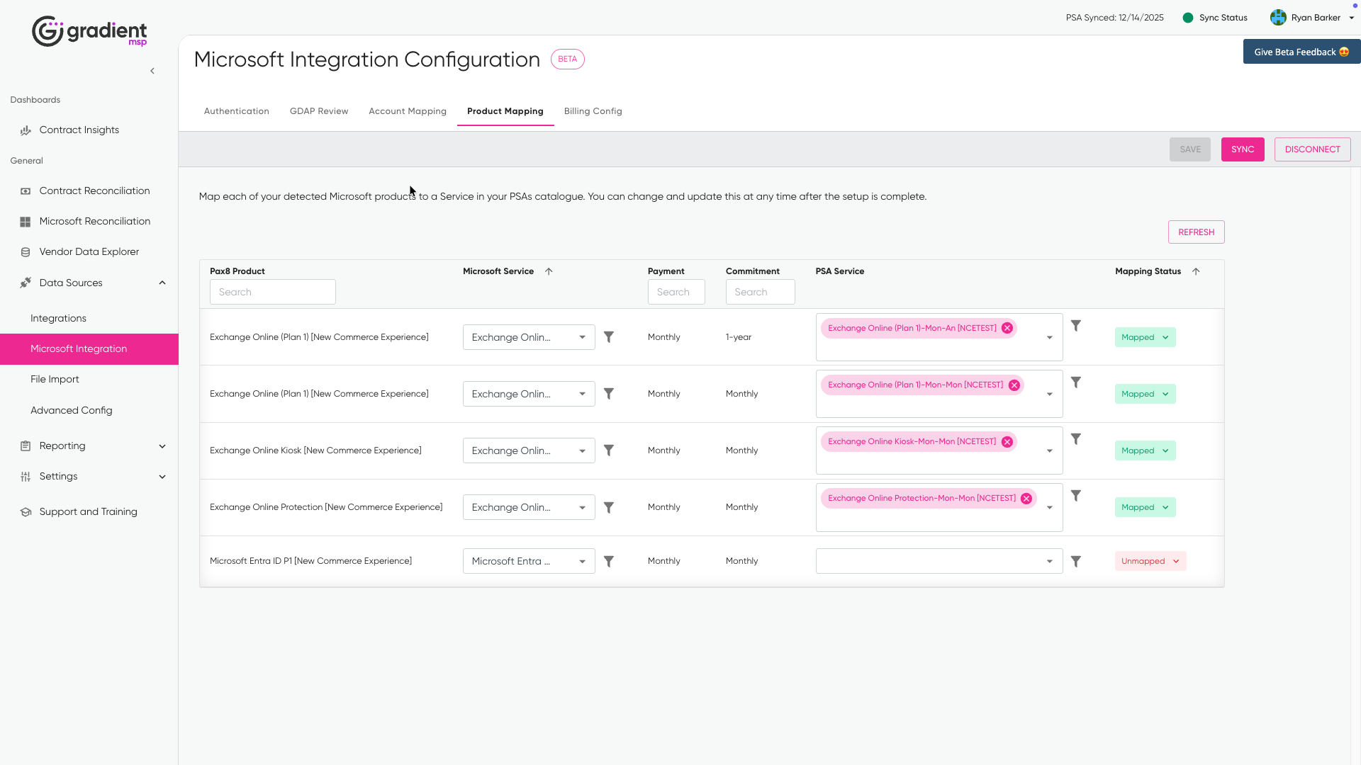 Managing and Updating Your Microsoft Integration Configuration