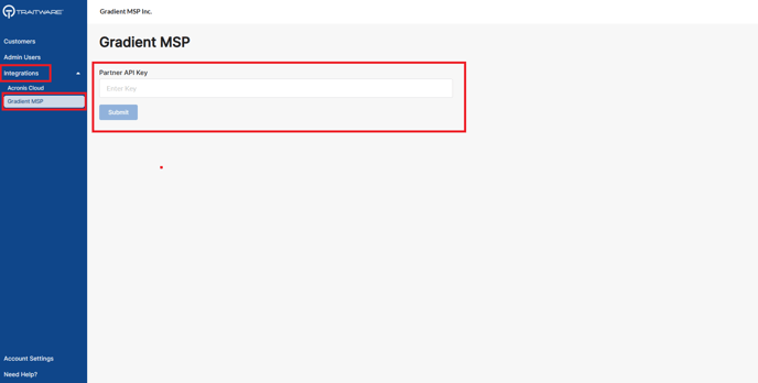 Partner_API_Key_location_in_Traitware
